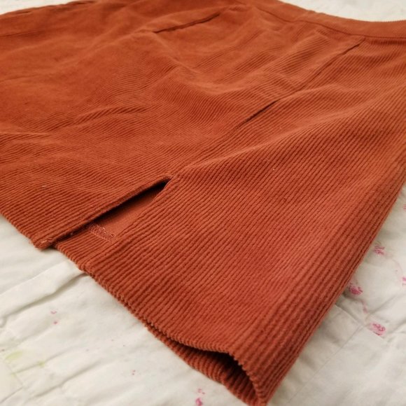 Beyond Her Burnt Orange Mini Skirt - Picture 5 of 5